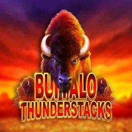 Buffalo Thunderstacks online game logo by Amatic Industries on lemon-casino.eu