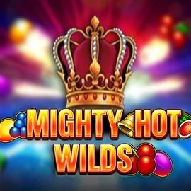 Mighty Hot Wilds slot logo by Inspired Gaming at Lemon Casino